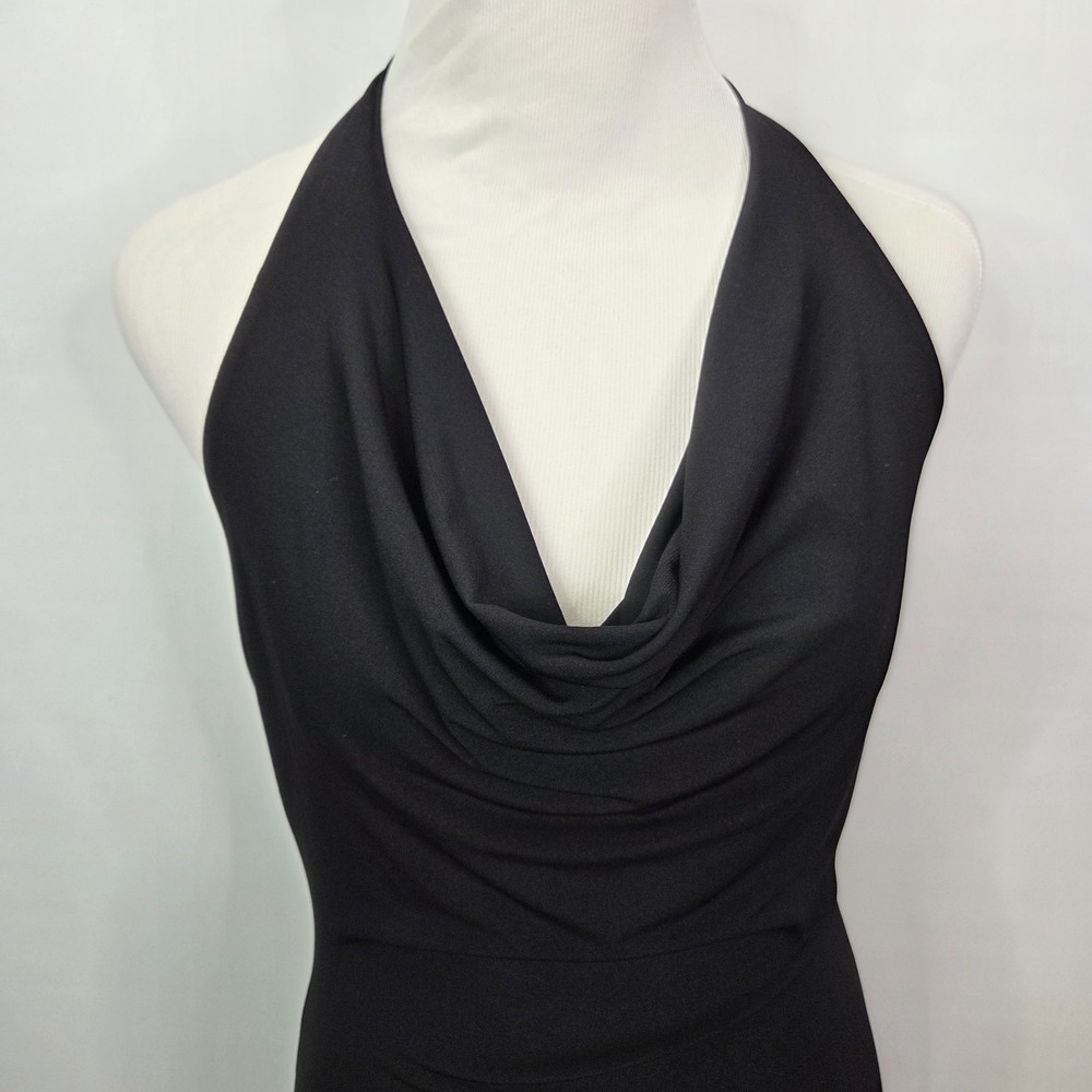 VTG Fredrick's Of Hollywood Mini Dress M Black Butterfly Whimsigoth Y2K Fairy - Picture 7 of 10
